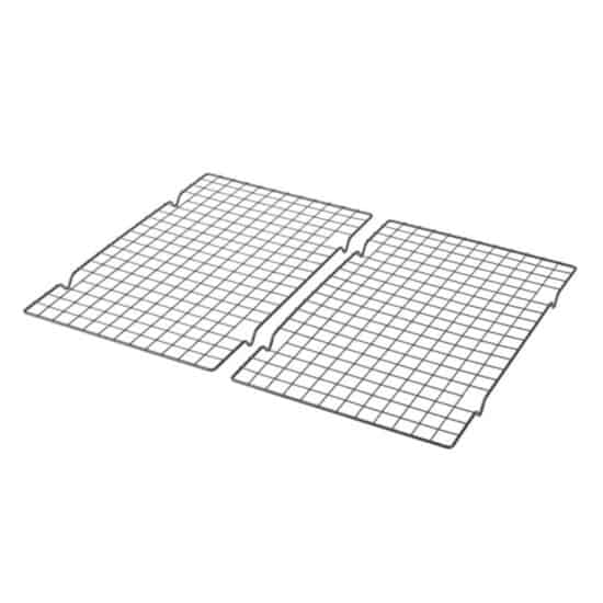 cooling rack with white background.