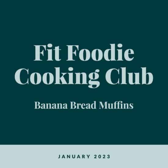 Fit foodie cooking club banana bread muffins.