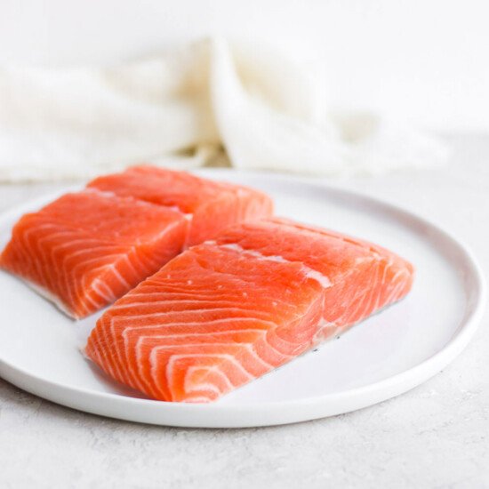 removing moisture from salmon.