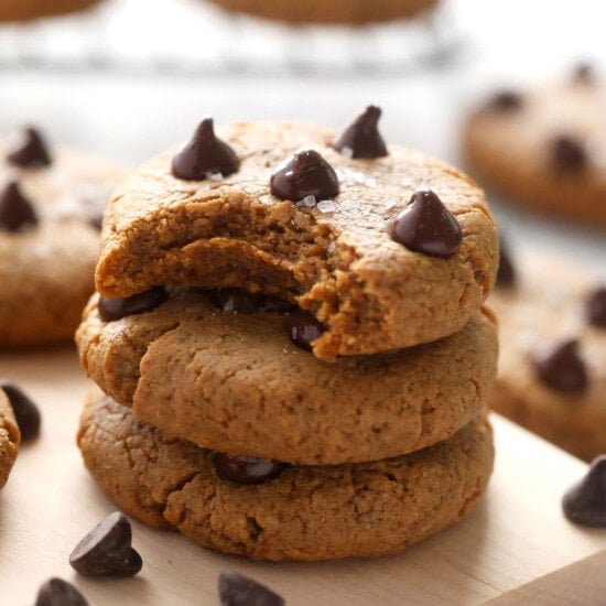 stack of protein cookies