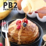 3 ingredient peanut butter pancakes.