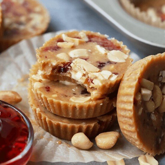 Fat Bombs: Peanut butter cups with peanut butter and jelly.